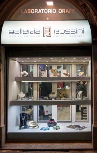 Galleria Rossini outside showcase